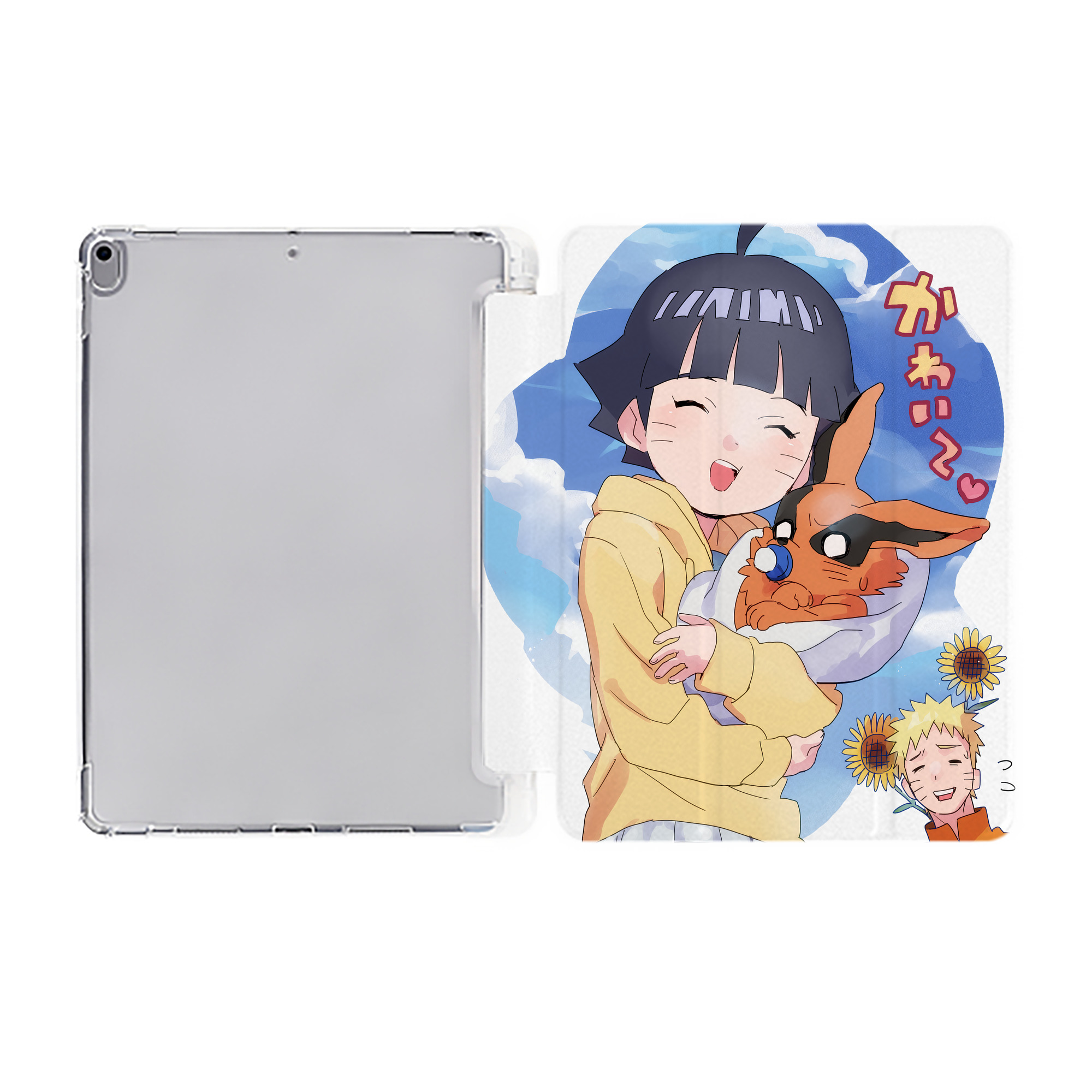 （画像用） NARUTO -ナルト- NARUTO -ナルト- 疾風伝 IPad ケース ペン収納付き 三つ折りスタンド PUレザー×シリコン 対応機種9.5/10.5/10.9インチ
